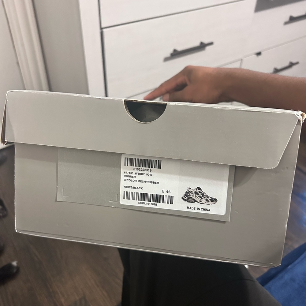 Balenciaga Monochrome Athletic Sneakers - Picture 4 of 8